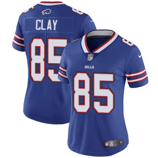 Nike Bills #85 Charles Clay Royal Blue Team Color Womens Stitched NFL Vapor Untouchable Limited Jersey Nike Bills #85 Charles Clay Royal Blue Team Color Womens Stitched NFL Vapor Untouchable Limited Jersey