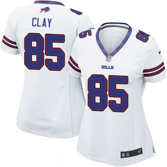 Nike Bills #85 Charles Clay White Womens Stitched NFL New Elite Jersey Nike Bills #85 Charles Clay White Womens Stitched NFL New Elite Jersey