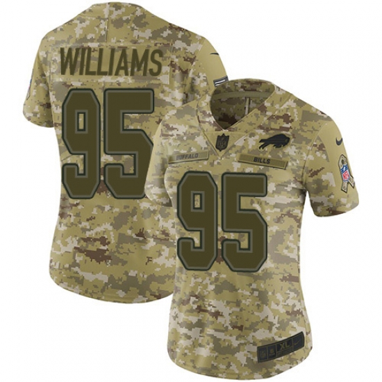 Nike Bills #95 Kyle Williams Camo Women Stitched NFL Limited 2018 Salute to Service Jersey Nike Bills #95 Kyle Williams Camo Women Stitched NFL Limited 2018 Salute to Service Jersey