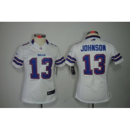 Nike Women Buffalo Bills #13 Johnson White Color Limited Jerseys Nike Women Buffalo Bills #13 Johnson White Color Limited Jerseys