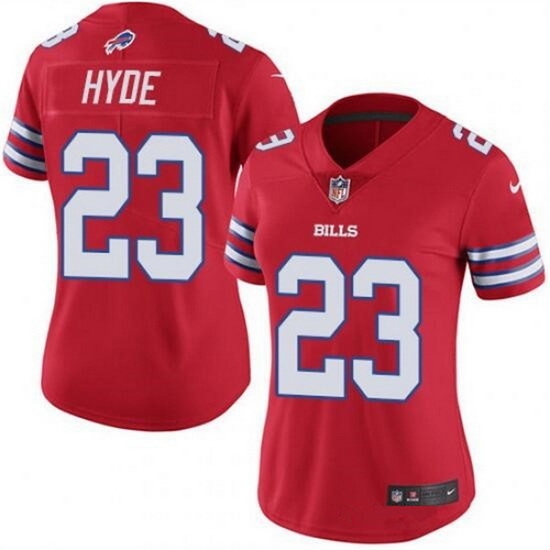 Women Buffalo Bills 23 Micah Hyde Red Stitched Football Jersey Women Buffalo Bills 23 Micah Hyde Red Stitched Football Jersey