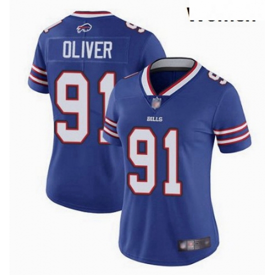 Women Nike Bills 91 Ed Oliver Royal Women Vapor Untouchable Limited Jersey Women Nike Bills 91 Ed Oliver Royal Women Vapor Untouchable Limited Jersey