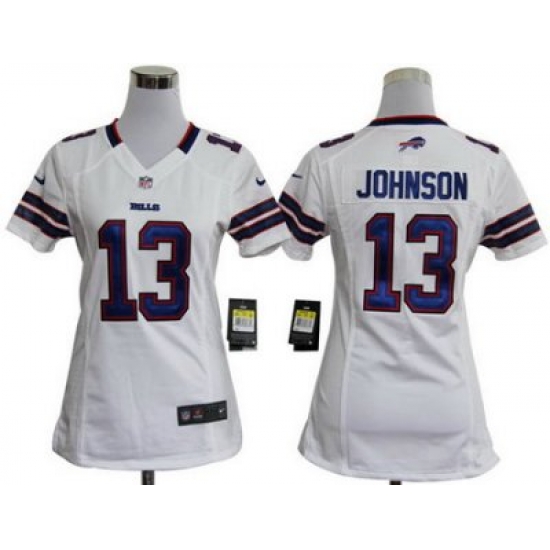 Women Nike Buffalo Bills 13# Steve Johnson White Nike NFL Jerseys Women Nike Buffalo Bills 13# Steve Johnson White Nike NFL Jerseys