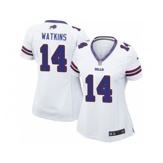Women Nike Buffalo Bills #14 Sammy Watkins White NFL Jerseys Women Nike Buffalo Bills #14 Sammy Watkins White NFL Jerseys
