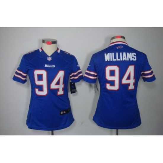 Women Nike Buffalo Bills #94 Williams Blue Color Limited Jerseys Women Nike Buffalo Bills #94 Williams Blue Color Limited Jerseys