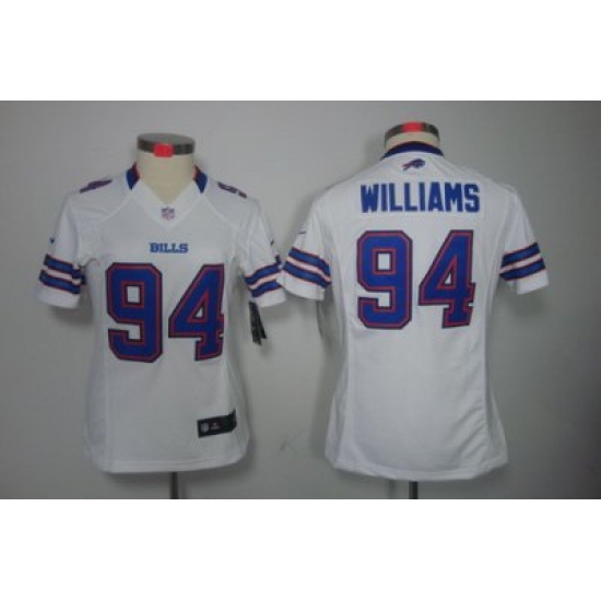 Women Nike Buffalo Bills #94 Williams White Color Limited Jerseys Women Nike Buffalo Bills #94 Williams White Color Limited Jerseys