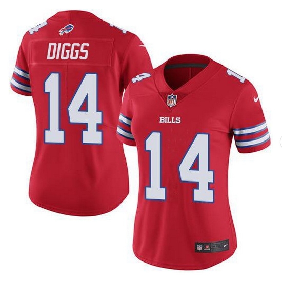 Women's Buffalo Bills #14 Stefon Diggs Red Vapor Untouchable Stitched NFL Nike Limited Jersey Women's Buffalo Bills #14 Stefon Diggs Red Vapor Untouchable Stitched NFL Nike Limited Jersey