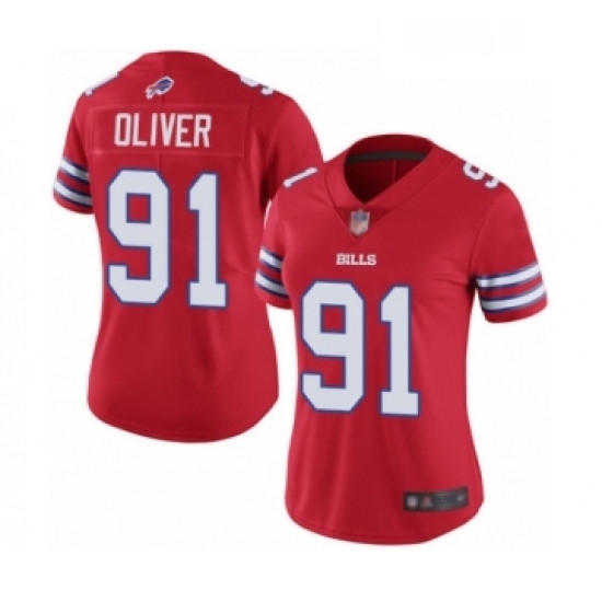 Womens Buffalo Bills 91 Ed Oliver Limited Red Rush Vapor Untouchable Football Jersey Womens Buffalo Bills 91 Ed Oliver Limited Red Rush Vapor Untouchable Football Jersey