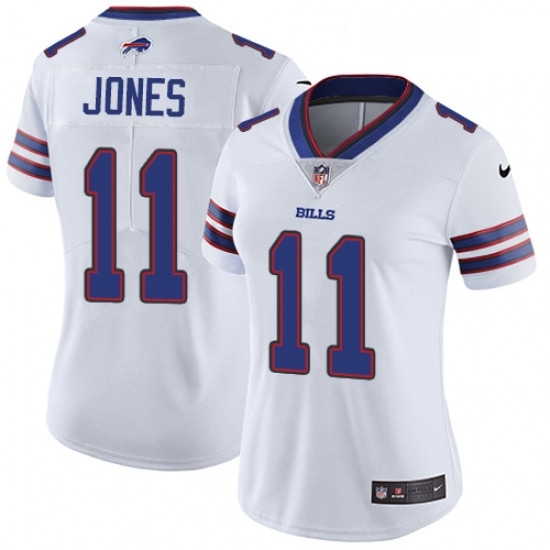 Womens Nike Buffalo Bills 11 Zay Jones Elite White NFL Jersey Womens Nike Buffalo Bills 11 Zay Jones Elite White NFL Jersey
