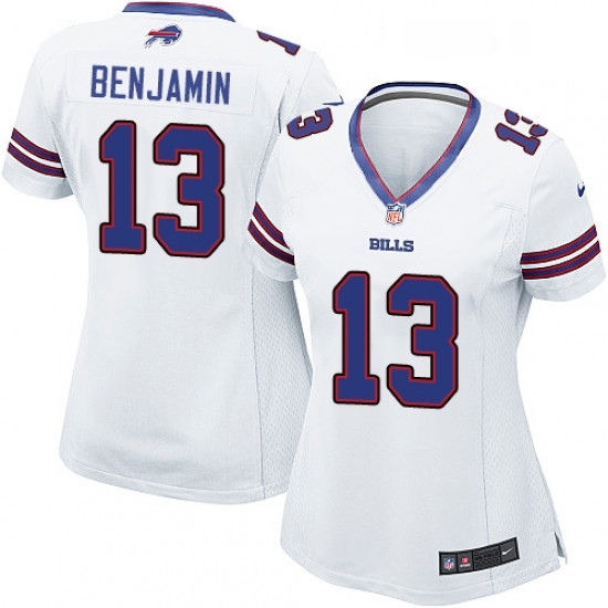 Womens Nike Buffalo Bills 13 Kelvin Benjamin Game White NFL Jersey Womens Nike Buffalo Bills 13 Kelvin Benjamin Game White NFL Jersey