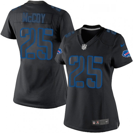 Womens Nike Buffalo Bills 25 LeSean McCoy Limited Black Impact NFL Jersey Womens Nike Buffalo Bills 25 LeSean McCoy Limited Black Impact NFL Jersey