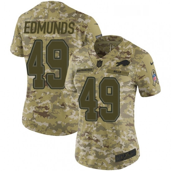 Womens Nike Buffalo Bills 49 Tremaine Edmunds Limited Camo 2018 Salute to Service NFL Jersey Womens Nike Buffalo Bills 49 Tremaine Edmunds Limited Camo 2018 Salute to Service NFL Jersey