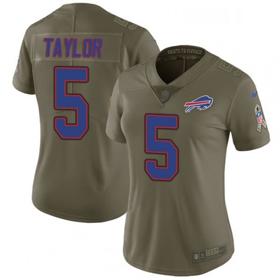 Womens Nike Buffalo Bills 5 Tyrod Taylor Limited Olive 2017 Salute to Service NFL Jersey Womens Nike Buffalo Bills 5 Tyrod Taylor Limited Olive 2017 Salute to Service NFL Jersey