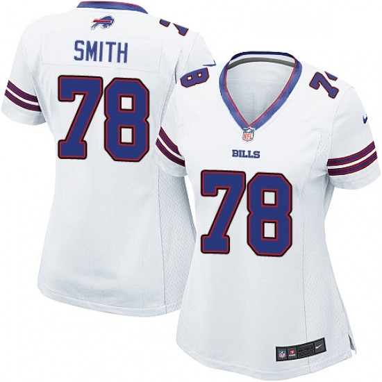 Womens Nike Buffalo Bills 78 Bruce Smith Game White NFL Jersey Womens Nike Buffalo Bills 78 Bruce Smith Game White NFL Jersey