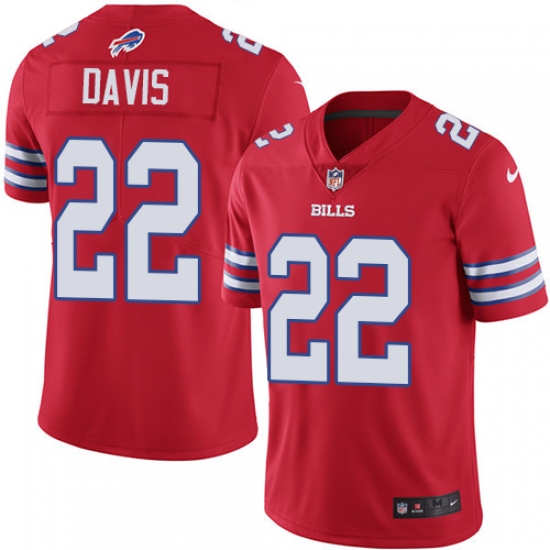 Nike Bills #22 Vontae Davis Red Youth Stitched NFL Limited Rush Jersey Nike Bills #22 Vontae Davis Red Youth Stitched NFL Limited Rush Jersey