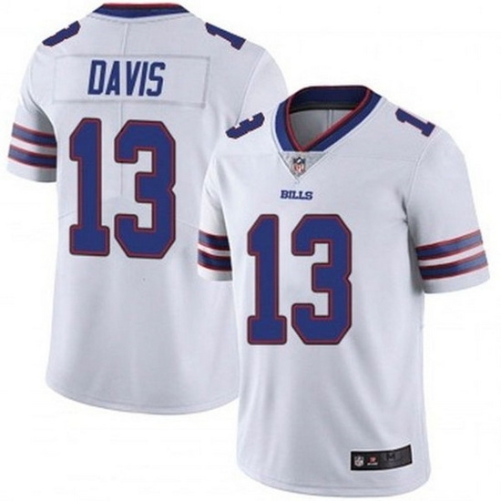 Youth Buffalo Bills 13 Gabriel Davis White Vapor Untouchable Limited Stitched Jersey Youth Buffalo Bills 13 Gabriel Davis White Vapor Untouchable Limited Stitched Jersey