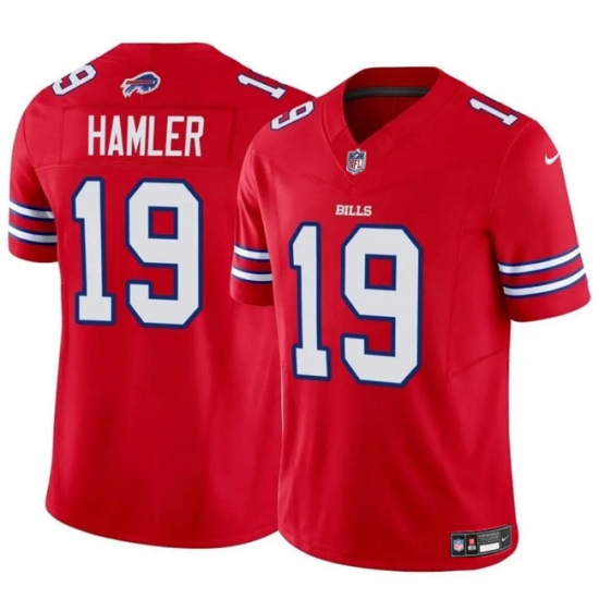 Youth Buffalo Bills 19 KJ Hamler Red 2024 F U S E Vapor Untouchable Limited Stitched Football Jersey Youth Buffalo Bills 19 KJ Hamler Red 2024 F U S E Vapor Untouchable Limited Stitched Football Jersey
