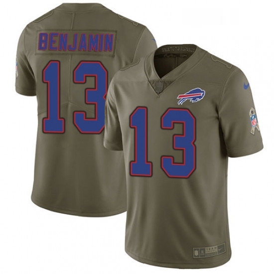 Youth Nike Buffalo Bills 13 Kelvin Benjamin Limited Olive 2017 Salute to Service NFL Jersey Youth Nike Buffalo Bills 13 Kelvin Benjamin Limited Olive 2017 Salute to Service NFL Jersey