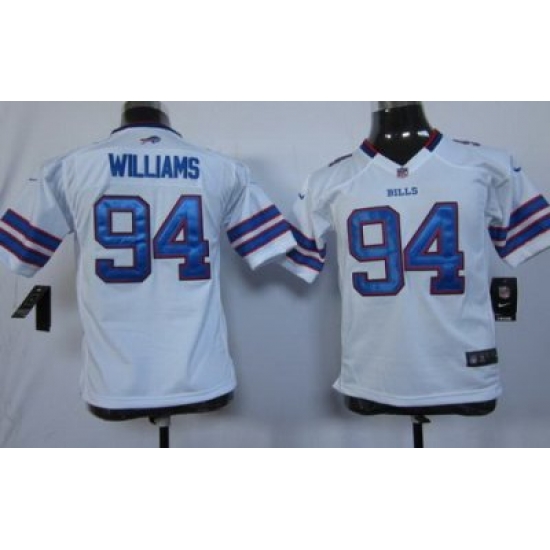 Youth Nike Buffalo Bills #94 Williams White NFL Jerseys Youth Nike Buffalo Bills #94 Williams White NFL Jerseys