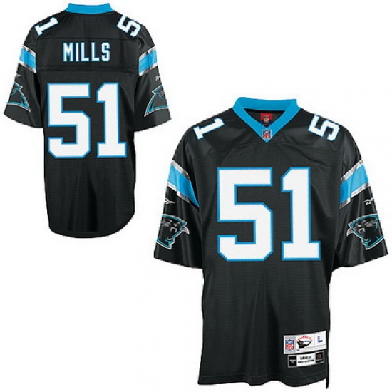 Carolina Panthers 51 Sam Mills Premier Throwback Jersey black Carolina Panthers 51 Sam Mills Premier Throwback Jersey black
