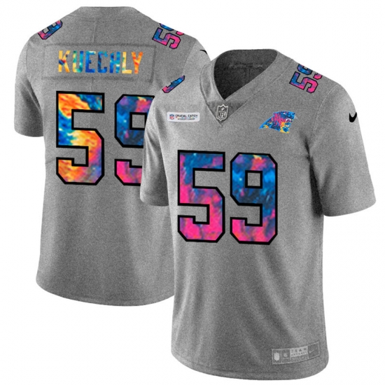 Carolina Panthers 59 Luke Kuechly Men Nike Multi Color 2020 NFL Crucial Catch NFL Jersey Greyheather Carolina Panthers 59 Luke Kuechly Men Nike Multi Color 2020 NFL Crucial Catch NFL Jersey Greyheather