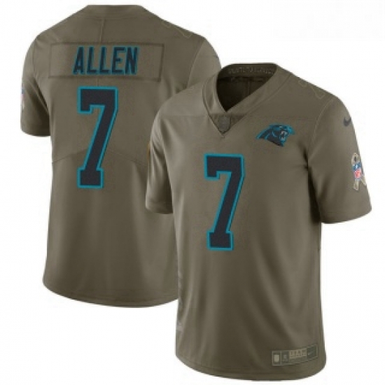 Kyle Allen Men Carolina Panthers Nike 2017 Salute to Service Jersey Limited Green Kyle Allen Men Carolina Panthers Nike 2017 Salute to Service Jersey Limited Green