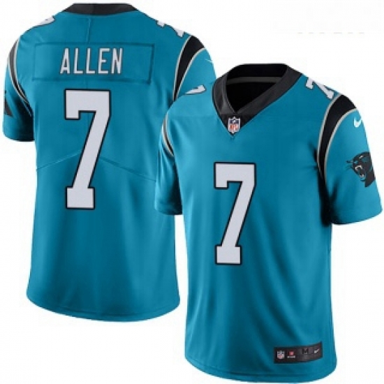 Kyle Allen Men Carolina Panthers Nike Alternate Vapor Untouchable Jersey Limited Blue Kyle Allen Men Carolina Panthers Nike Alternate Vapor Untouchable Jersey Limited Blue
