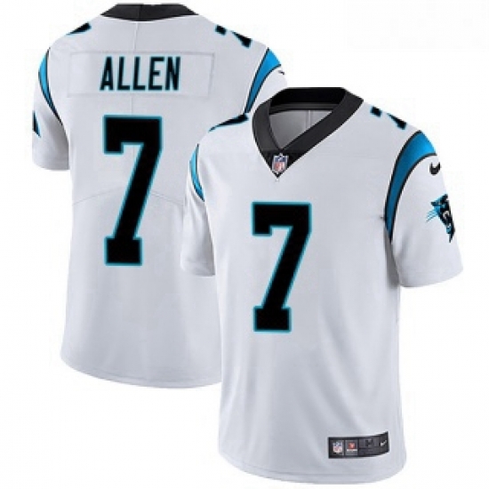 Kyle Allen Men Carolina Panthers Nike Vapor Untouchable Jersey Limited White Kyle Allen Men Carolina Panthers Nike Vapor Untouchable Jersey Limited White