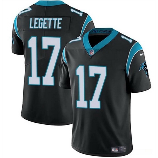 Men Carolina Panthers 17 Xavier Legette Black Vapor Limited Stitched Football Jersey Men Carolina Panthers 17 Xavier Legette Black Vapor Limited Stitched Football Jersey