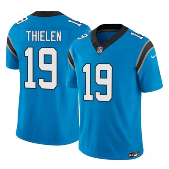 Men Carolina Panthers 19 Adam Thielen Blue 2023 F U S E Vapor Untouchable Stitched Football Jersey Men Carolina Panthers 19 Adam Thielen Blue 2023 F U S E Vapor Untouchable Stitched Football Jersey