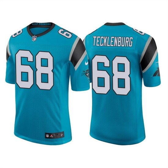 Men Carolina Panthers 68 Sam Tecklenburg 2022 Blue Stitched Game Jersey Men Carolina Panthers 68 Sam Tecklenburg 2022 Blue Stitched Game Jersey