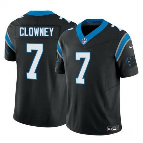 Men Carolina Panthers 7 Jadeveon Clowney Black 2024 F U S E Vapor Limited Stitched Football Jersey Men Carolina Panthers 7 Jadeveon Clowney Black 2024 F U S E Vapor Limited Stitched Football Jersey