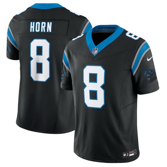 Men Carolina Panthers 8 Jaycee Horn Black 2023 F.U.S.E. Vapor Untouchable Stitched Football Jersey Men Carolina Panthers 8 Jaycee Horn Black 2023 F.U.S.E. Vapor Untouchable Stitched Football Jersey