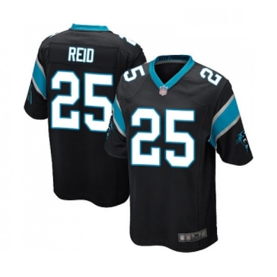 Mens Carolina Panthers 25 Eric Reid Game Black Team Color Football Jersey Mens Carolina Panthers 25 Eric Reid Game Black Team Color Football Jersey