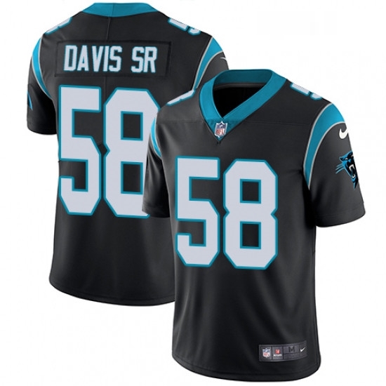 Mens Nike Carolina Panthers 58 Thomas Davis Black Team Color Vapor Untouchable Limited Player NFL Jersey Mens Nike Carolina Panthers 58 Thomas Davis Black Team Color Vapor Untouchable Limited Player NFL Jersey