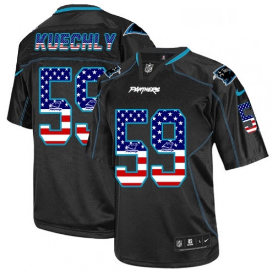Mens Nike Carolina Panthers 59 Luke Kuechly Elite Black USA Flag Fashion NFL Jersey Mens Nike Carolina Panthers 59 Luke Kuechly Elite Black USA Flag Fashion NFL Jersey