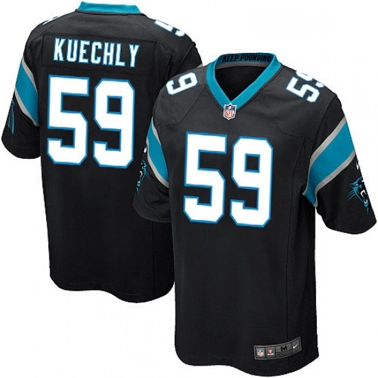 Mens Nike Carolina Panthers 59 Luke Kuechly Game Black Team Color NFL Jersey Mens Nike Carolina Panthers 59 Luke Kuechly Game Black Team Color NFL Jersey