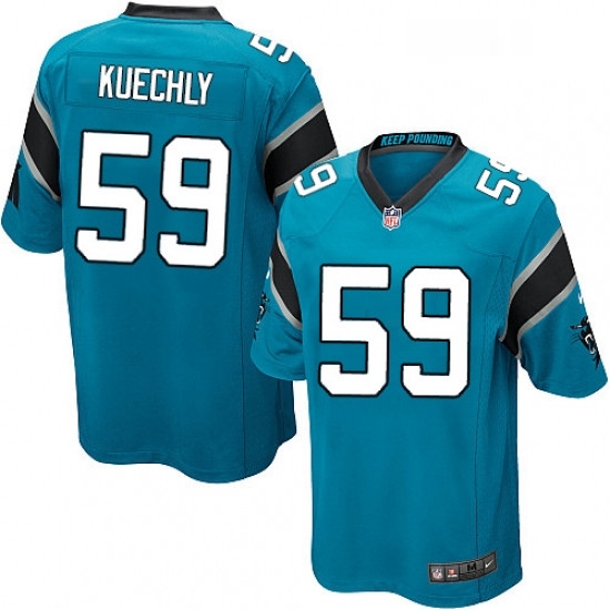 Mens Nike Carolina Panthers 59 Luke Kuechly Game Blue Alternate NFL Jersey Mens Nike Carolina Panthers 59 Luke Kuechly Game Blue Alternate NFL Jersey