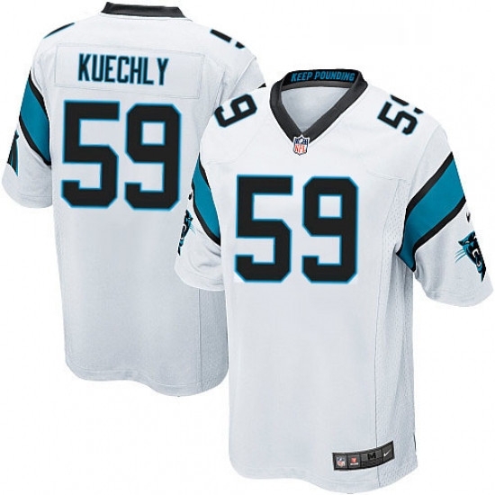 Mens Nike Carolina Panthers 59 Luke Kuechly Game White NFL Jersey Mens Nike Carolina Panthers 59 Luke Kuechly Game White NFL Jersey