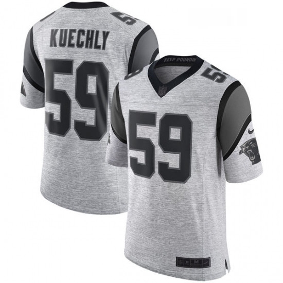 Mens Nike Carolina Panthers 59 Luke Kuechly Limited Gray Gridiron II NFL Jersey Mens Nike Carolina Panthers 59 Luke Kuechly Limited Gray Gridiron II NFL Jersey