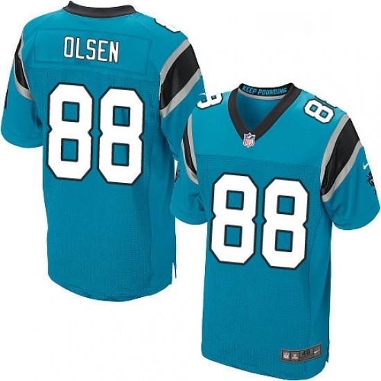 Mens Nike Carolina Panthers 88 Greg Olsen Elite Blue Alternate NFL Jersey Mens Nike Carolina Panthers 88 Greg Olsen Elite Blue Alternate NFL Jersey