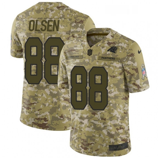 Mens Nike Carolina Panthers 88 Greg Olsen Limited Camo 2018 Salute to Service NFL Jersey Mens Nike Carolina Panthers 88 Greg Olsen Limited Camo 2018 Salute to Service NFL Jersey