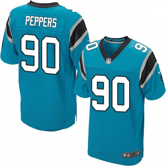 Mens Nike Carolina Panthers 90 Julius Peppers Elite Blue Alternate NFL Jersey Mens Nike Carolina Panthers 90 Julius Peppers Elite Blue Alternate NFL Jersey