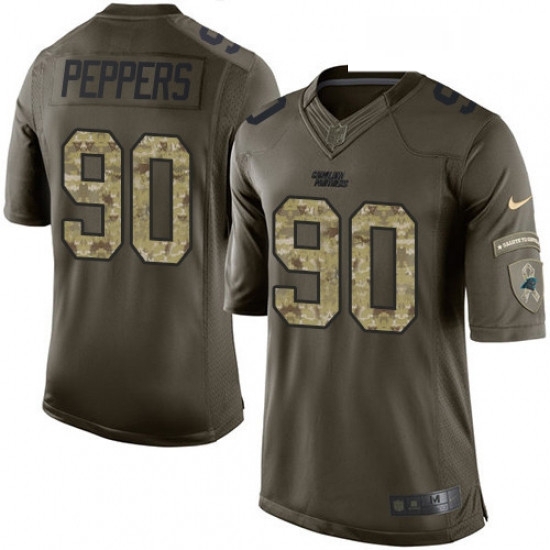 Mens Nike Carolina Panthers 90 Julius Peppers Limited Green Salute to Service NFL Jersey Mens Nike Carolina Panthers 90 Julius Peppers Limited Green Salute to Service NFL Jersey