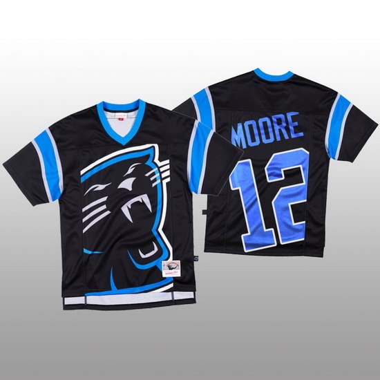 NFL Carolina Panthers 12 DJ Moore Black Men Mitchell 26 Nell Big Face Fashion Limited NFL Jersey NFL Carolina Panthers 12 DJ Moore Black Men Mitchell 26 Nell Big Face Fashion Limited NFL Jersey