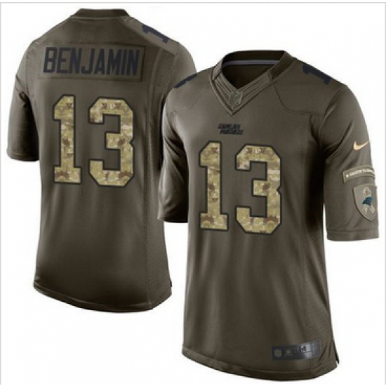 Nike Carolina Panthers #13 Kelvin Benjamin Green Men 27s Stitched NFL Limited Salute to Service Jersey Nike Carolina Panthers #13 Kelvin Benjamin Green Men 27s Stitched NFL Limited Salute to Service Jersey