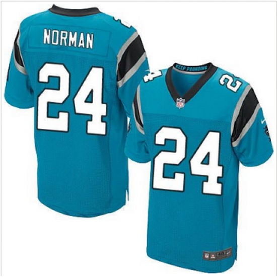 Nike Carolina Panthers #24 Josh Norman Blue Alternate Mens Stitched NFL Elite Jersey Nike Carolina Panthers #24 Josh Norman Blue Alternate Mens Stitched NFL Elite Jersey