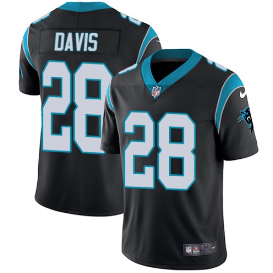 Nike Carolina Panthers 28 Mike Davis Black Team Color Men Stitched NFL Vapor Untouchable Limited Jersey Nike Carolina Panthers 28 Mike Davis Black Team Color Men Stitched NFL Vapor Untouchable Limited Jersey