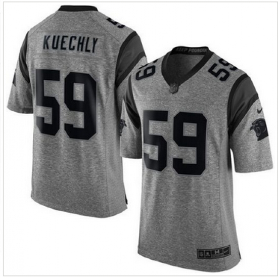 Nike Carolina Panthers #59 Luke Kuechly Gray Men 27s Stitched NFL Limited Gridiron Gray Jersey Nike Carolina Panthers #59 Luke Kuechly Gray Men 27s Stitched NFL Limited Gridiron Gray Jersey