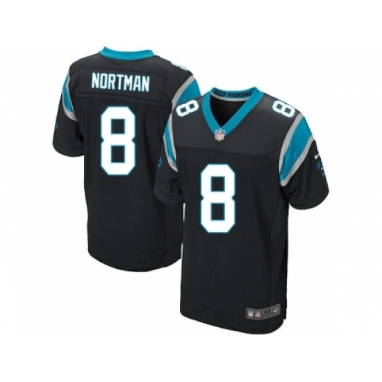 Nike Carolina Panthers 8 Brad Nortman Black Elite NFL Jersey Nike Carolina Panthers 8 Brad Nortman Black Elite NFL Jersey